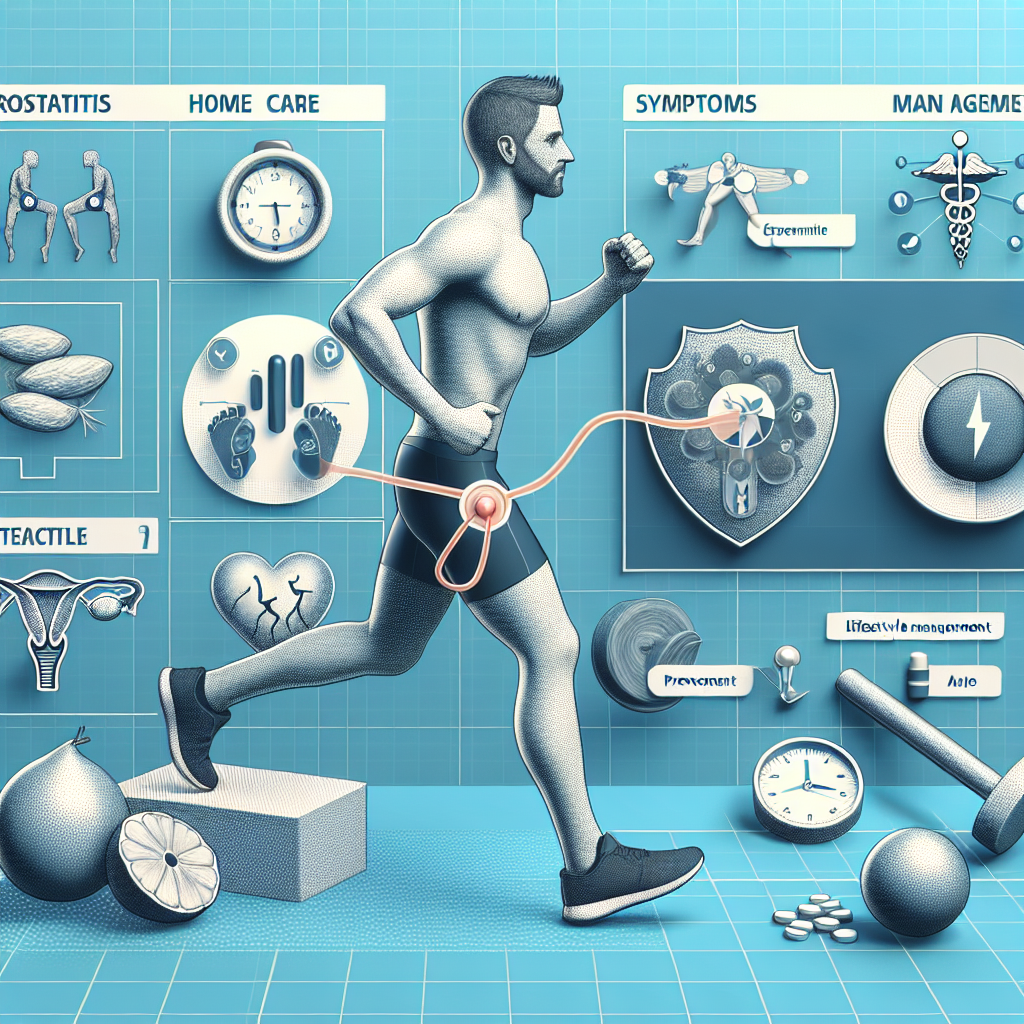 Prostatitis 홈 케어 가이드 및 증상 관리 방법을 설명하는 이미지입니다.