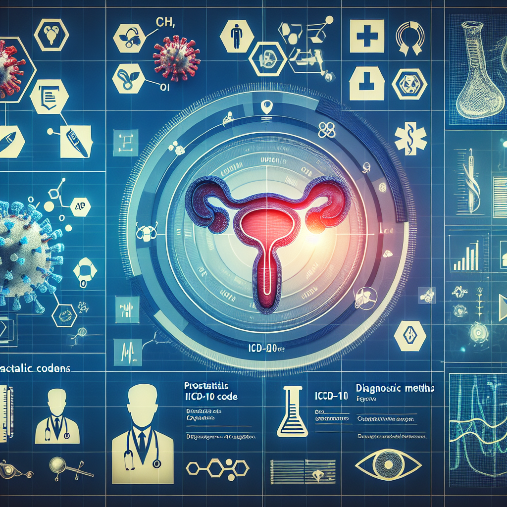 전립선염 ICD-10 코드 및 진단 방법을 자세히 설명한 이미지
