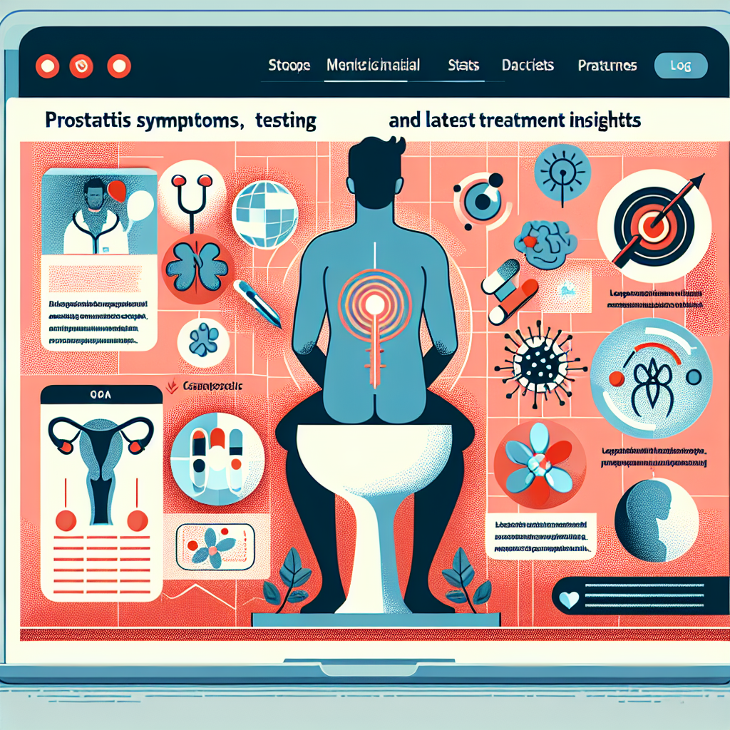 전립선염 진단 절차와 증상, 최신 치료법을 담은 이미지
