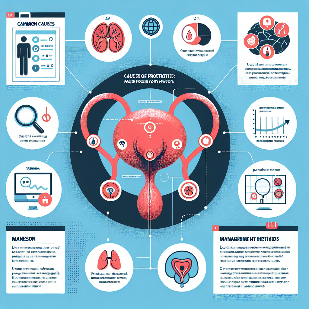 전립선염의 다양한 원인과 그에 따른 관리법을 나타내는 이미지