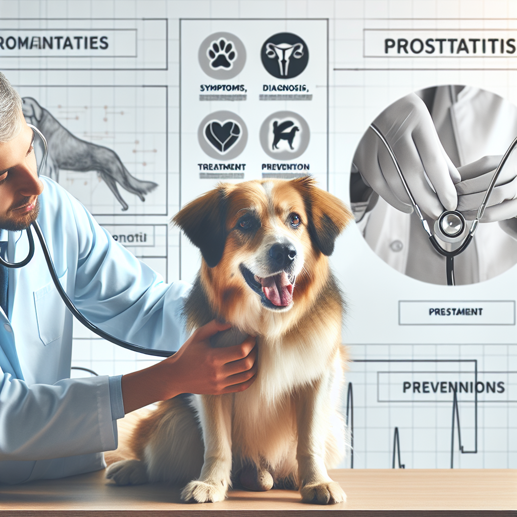 강아지의 전립선염: 증상과 치료 방법을 설명하는 이미지